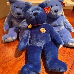 Ty Beanie Buddy Collection – Clubby & (2) Clubby II – Lot of 3, NWT, 1999